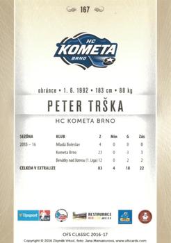 2016-17 OFS Classic Serie I #167 Peter Trska Back