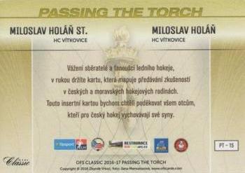 2016-17 OFS Classic Serie I #PT-15 Miloslav Holan st. / Miloslav Holan Back