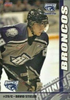 2007-08 Choice Swift Current Broncos (WHL) #NNO David Stieler Front
