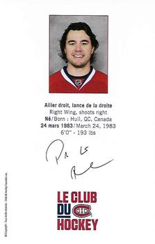 2014-15 Montreal Canadiens #NNO Pierre-Alexandre Parenteau Back