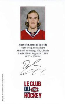 2014-15 Montreal Canadiens #NNO Dale Weise Back