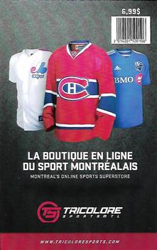 2014-15 Montreal Canadiens #NNO Tricolore Sports Montreal Back