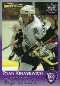 2004-05 Rieck's Printing Reading Royals (ECHL) #14 Ryan Kinasewich Front