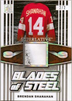 2017 Leaf In The Game Superlative - Blades of Steel - Silver Spectrum Foil #BS-03 Brendan Shanahan Front