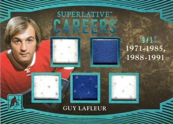 2017 Leaf In The Game Superlative - Superlative Careers - Blue Spectrum Foil #C-09 Guy Lafleur Front