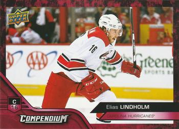 2016-17 Upper Deck Compendium - Red #51 Elias Lindholm Front