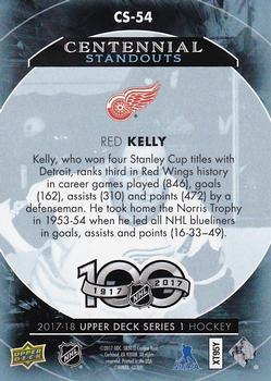 2017-18 Upper Deck - Centennial Standouts Photo Variations #CS-54 Red Kelly Back