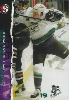 1996-97 SplitSecond Kentucky Thoroughblades (AHL) #1 Steve Webb Front
