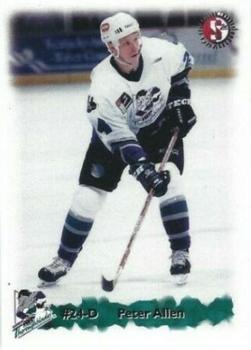 1998-99 SplitSecond Kentucky Thoroughblades (AHL) #1 Peter Allen Front
