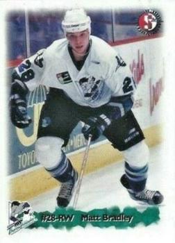 1998-99 SplitSecond Kentucky Thoroughblades (AHL) #4 Matt Bradley Front