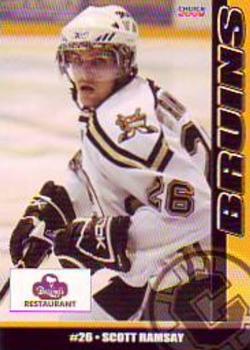 Chilliwack Bruins 2008-09 Hockey Card Checklist at