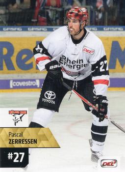 2017-18 Playercards (DEL) #DEL-102 Pascal Zerressen Front