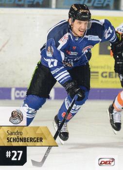 2017-18 Playercards (DEL) #DEL-192 Sandro Schonberger Front