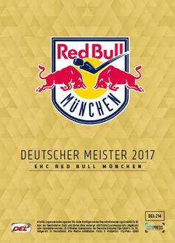 2017-18 Playercards (DEL) #DEL-214 Konrad Abeltshauser Back