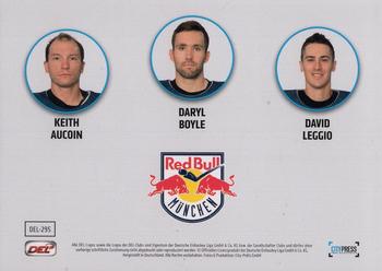 2017-18 Playercards (DEL) #DEL-295 Keith Aucoin / Daryl Boyle / David Leggio Back