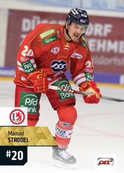 2017-18 Playercards (DEL) #DEL-348 Manuel Strodel Front