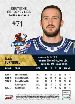2017-18 Playercards (DEL) #DEL-373 Travis Turnbull Back