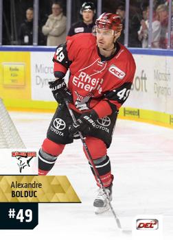 2017-18 Playercards (DEL) #DEL-395 Alexandre Bolduc Front