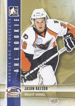 2011-12 In The Game Heroes & Prospects Update #201 Jason Akeson Front
