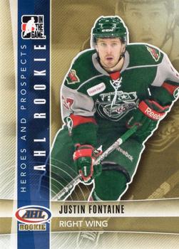 2011-12 In The Game Heroes & Prospects Update #206 Justin Fontaine Front