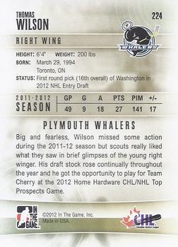 2011-12 In The Game Heroes & Prospects Update #224 Thomas Wilson Back