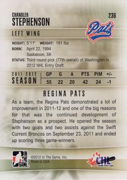 2011-12 In The Game Heroes & Prospects Update #236 Chandler Stephenson Back