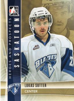 2011-12 In The Game Heroes & Prospects Update #237 Lukas Sutter Front