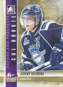 2011-12 In The Game Heroes & Prospects Update #242 Jeremy Gregoire Front