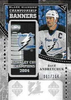 2017-18 Upper Deck Black Diamond - Championship Banners Manufactured Patch #CB-DA Dave Andreychuk Front