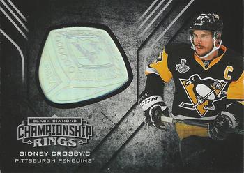 2017-18 Upper Deck Black Diamond - Championship Rings #CR-SC Sidney Crosby Front