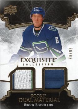 2017-18 Upper Deck Black Diamond - Exquisite Collection Rookie Dual Material #RD-BB Brock Boeser Front