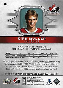 2017-18 Upper Deck Team Canada #70 Kirk Muller Back