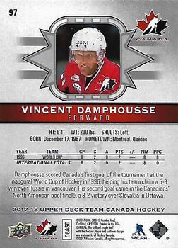 2017-18 Upper Deck Team Canada #97 Vincent Damphousse Back