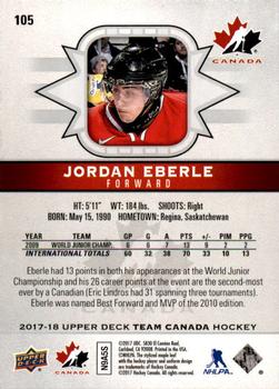 2017-18 Upper Deck Team Canada #105 Jordan Eberle Back
