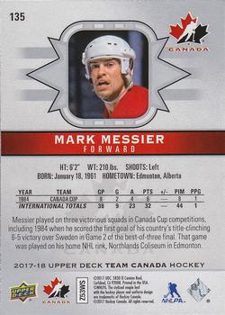 2017-18 Upper Deck Team Canada #135 Mark Messier Back