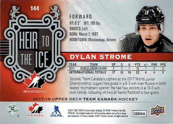 2017-18 Upper Deck Team Canada #144 Dylan Strome Back