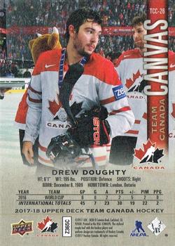 2017-18 Upper Deck Team Canada - Team Canada Canvas #TCC-26 Drew Doughty Back