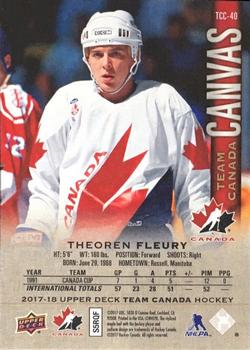 2017-18 Upper Deck Team Canada - Team Canada Canvas #TCC-40 Theoren Fleury Back
