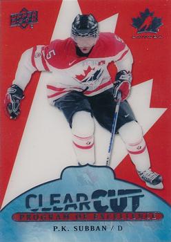 2017-18 Upper Deck Team Canada - Clear Cut Program of Excellence #POE-14 P.K. Subban Front