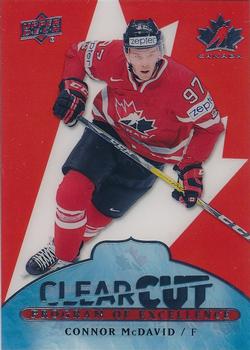 2017-18 Upper Deck Team Canada - Clear Cut Program of Excellence #POE-20 Connor McDavid Front
