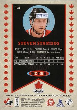 2017-18 Upper Deck Team Canada - Retro #R-8 Steven Stamkos Back