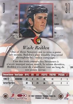 1997-98 Donruss Canadian Ice - Dominion Series Unnumbered #31 Wade Redden Back