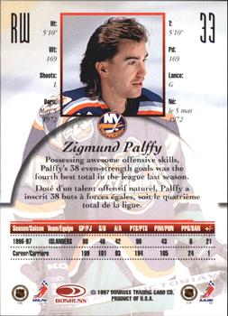 1997-98 Donruss Canadian Ice - Dominion Series Unnumbered #33 Zigmund Palffy Back