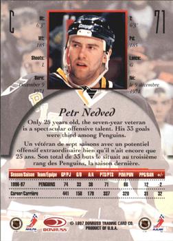 1997-98 Donruss Canadian Ice - Dominion Series Unnumbered #71 Petr Nedved Back