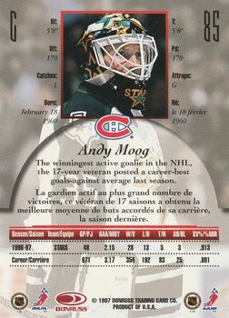 1997-98 Donruss Canadian Ice - Dominion Series Unnumbered #85 Andy Moog Back
