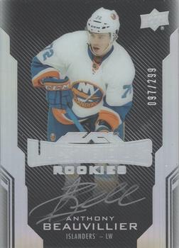 2016-17 Upper Deck Black - Lustrous Rookies Signatures #53 Anthony Beauvillier Front
