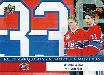 2017 Upper Deck Montreal Canadiens Memorable Moments #MC-1 Roy Comes Home Front