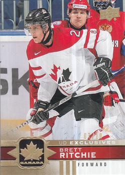 2017-18 Upper Deck Team Canada - UD Exclusives Gold #23 Brett Ritchie Front