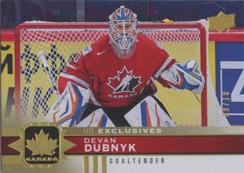 2017-18 Upper Deck Team Canada - UD Exclusives Gold #57 Devan Dubnyk Front