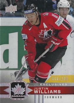 2017-18 Upper Deck Team Canada - UD Exclusives Silver #38 Justin Williams Front